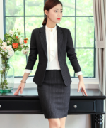 西装套装时尚通勤职业气质修身商务女士优雅外套加西裙113-8228套裙