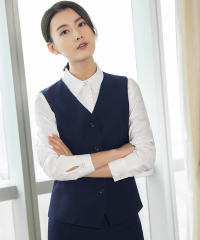 韩版新款女子V领修身显气质西装马甲83-S815图1