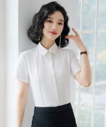女夏韩版工作服正装工装职业装短袖衬衫115-2028