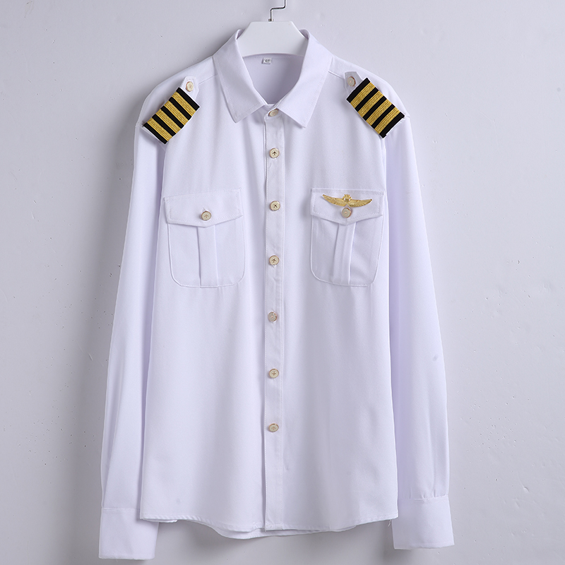 商务航空机长制服长袖衬衫173-5262