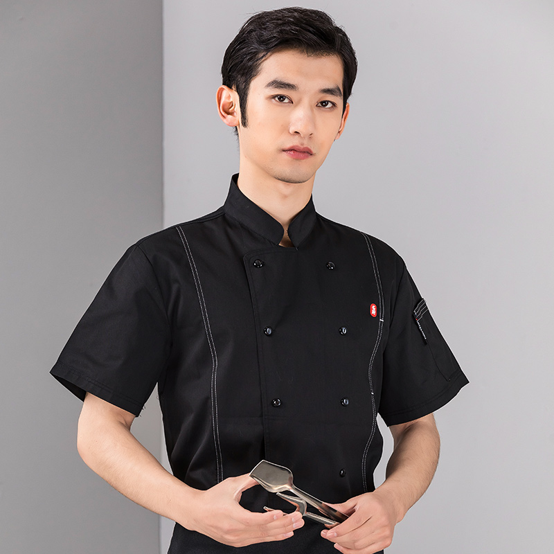 名厨短袖酒店厨师服上衣H01-2022-23图2