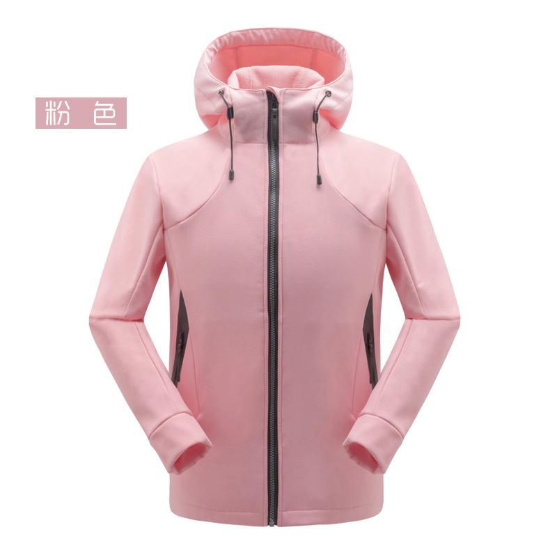 涤纶防风保暖软壳单层冲锋衣T05-1903图4