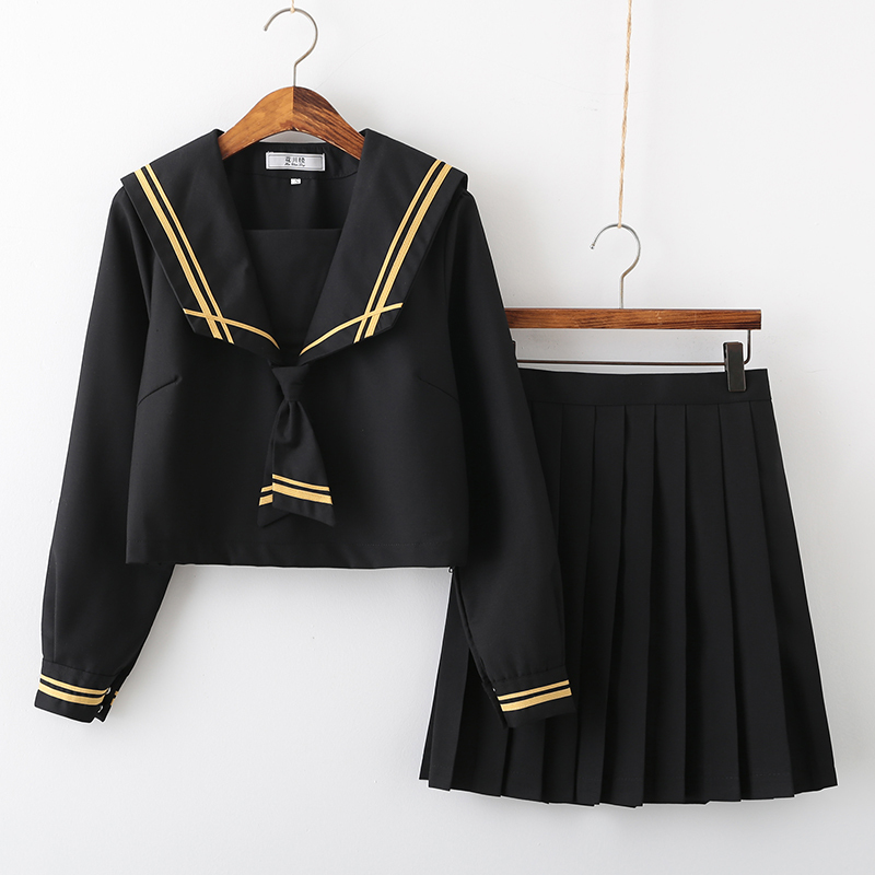 日本软妹中间水手服套装150-C0304097图2