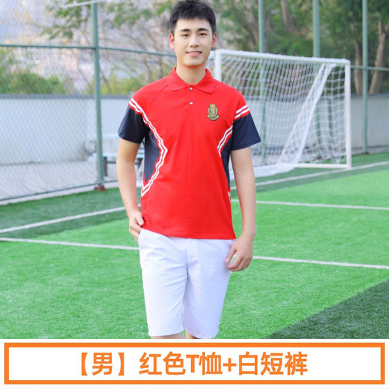 学院风中学生初中生运动会春夏季短袖班服校服两件套男款H23-201图2