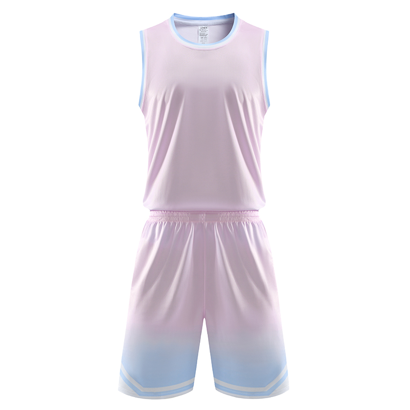 路人王渐变色女款运动篮球服套装120-1919图2