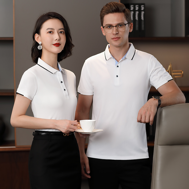 195克40支蚕丝棉翻领短袖POLO衫通款GJ15-6601图2