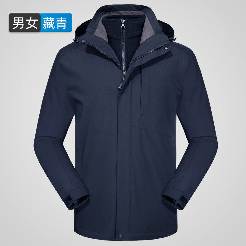 冬季户外三合一套装抓绒内胆防风防水加厚冲锋衣男款KT2-110819图2