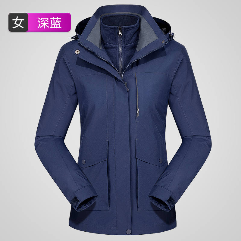 秋冬保暖三合一抓绒内胆冲锋衣女款KT2-110816图3