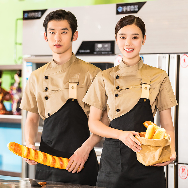 网红款短袖酒店厨师服上衣H01-2022-17图6