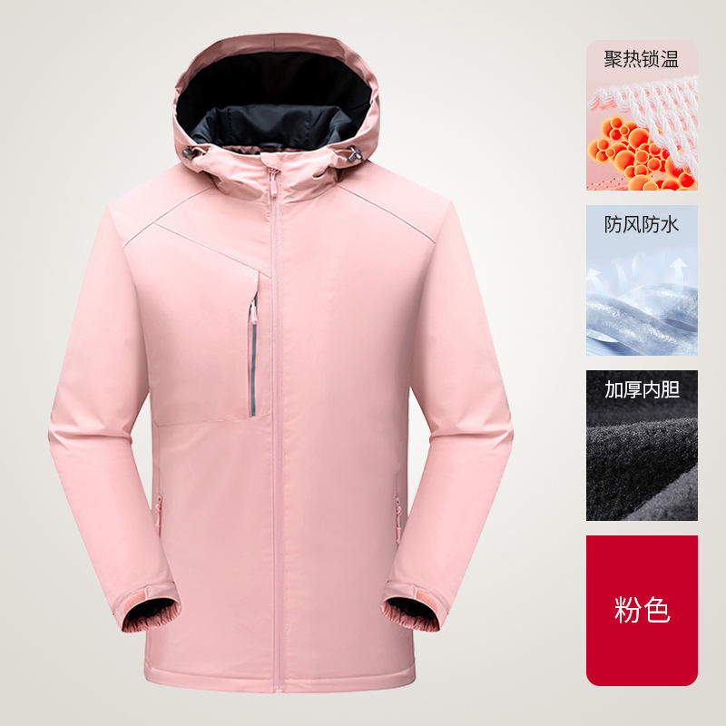 户外加厚一体冲锋衣H09-D11图6