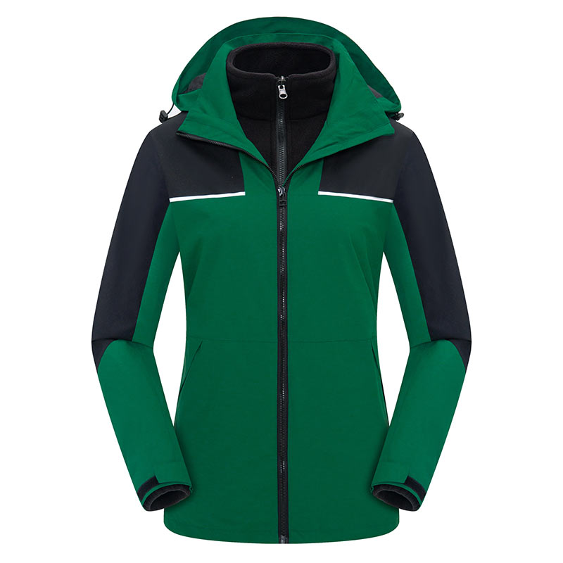 户外冲锋衣摇粒绒内胆三合一可拆卸登山服女款ZT1-9202女图3