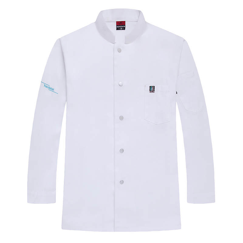 亲肤透气涤棉七分袖厨师服上衣H05-七分袖图2