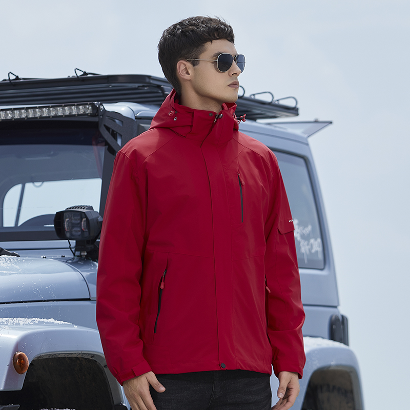 三合一户外抓绒衣内胆两件套登山服冲锋衣情侣款KM-W99001图2