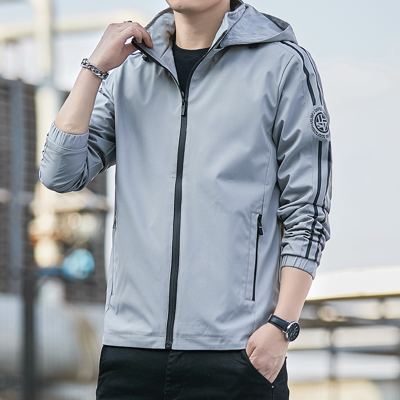 防风连帽拉链夹克KR-2192图2
