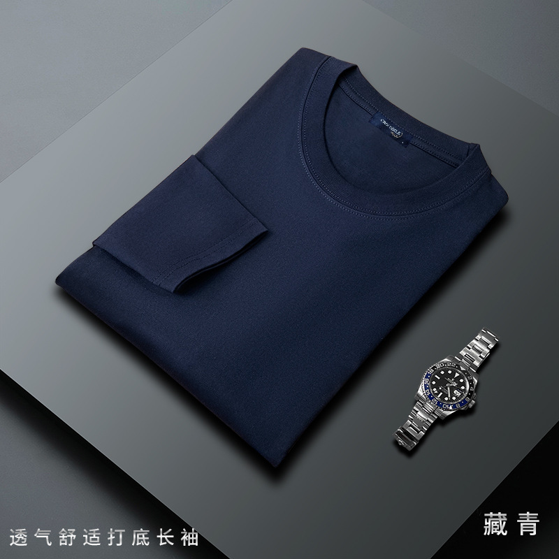 230g重磅纯棉圆领长袖通款Z27-EYX230LL图4