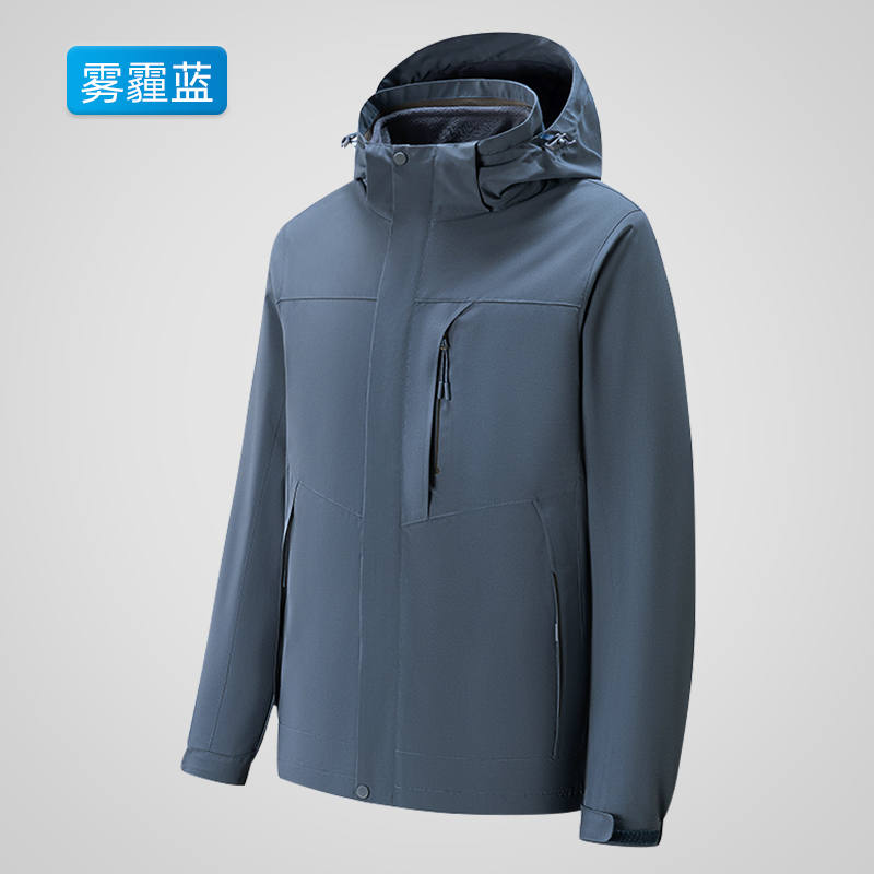 户外运动登山服三合一套装抓绒内胆冲锋衣男款KT2-220807图3