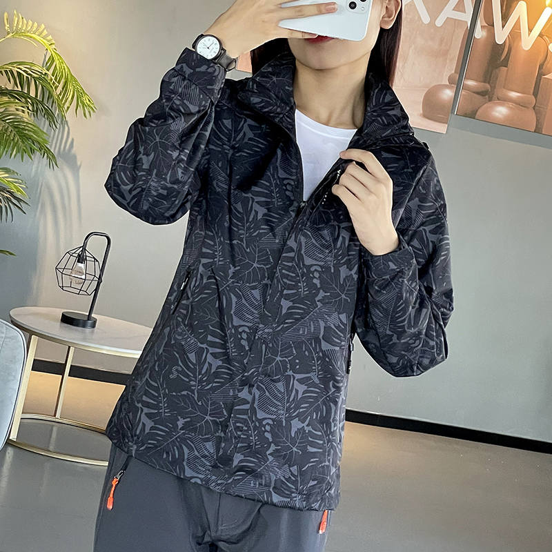 登山运动防刮防水单层外套冲锋衣女款KM-7618图5