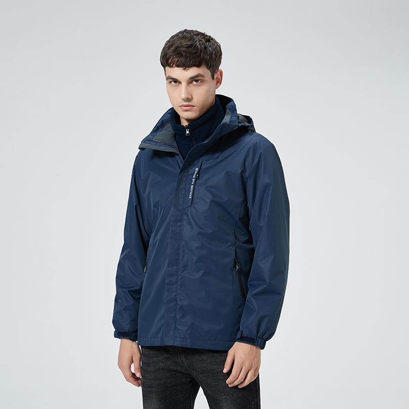 户外软壳衣冲锋衣三合一两件户外套夹克防风防水登山服情侣款KM-SW9970图7