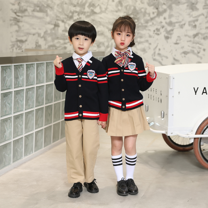 学院风中小学生儿童校服四件套894-8833图2