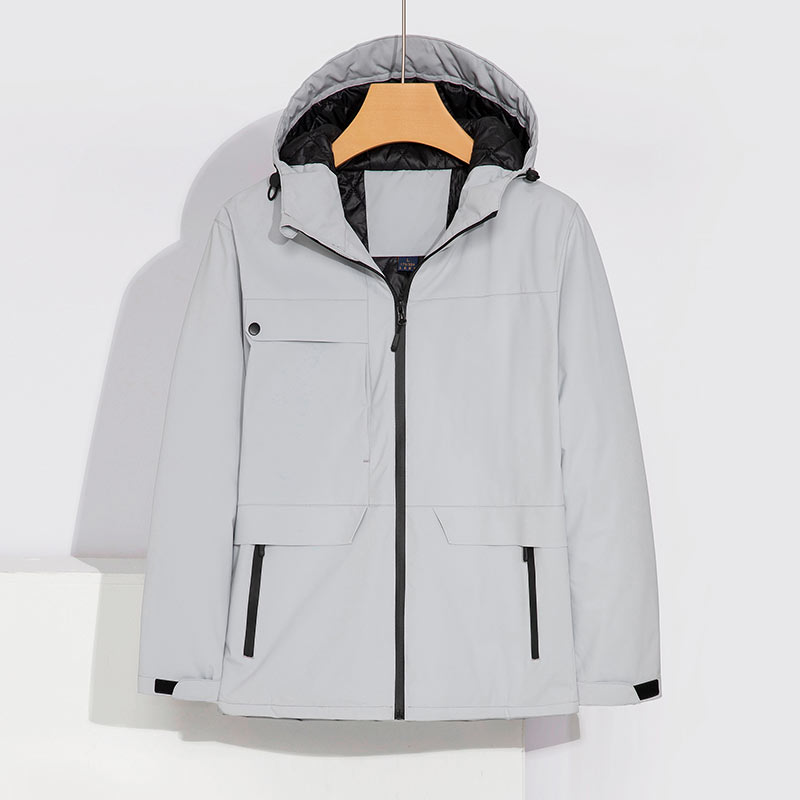 户外运动单层冲锋衣机械弹防水登山服外套通款YZ01-008图2