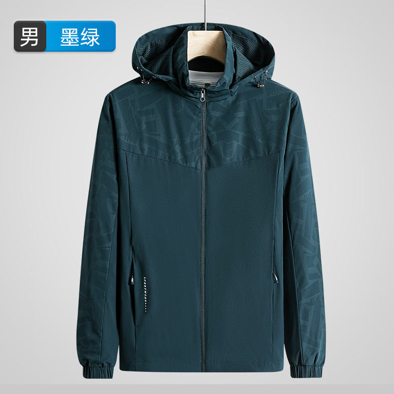 潮流新品防风一体单层冲锋衣男款KT2-8801图2