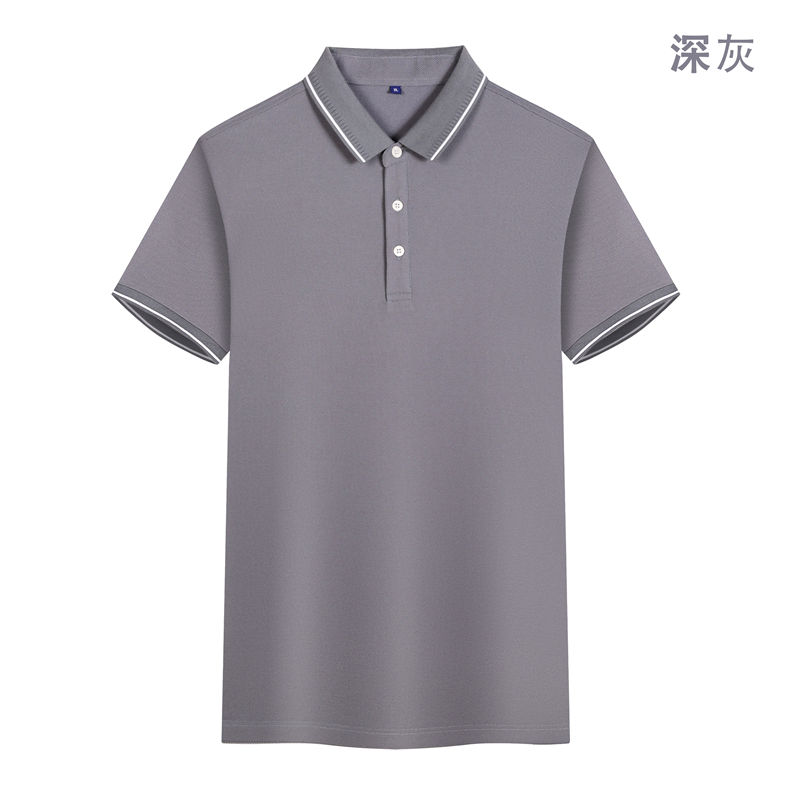215克六角珠蜂窝棉做A5级抗菌二级领短袖POLO衫GJ22-W2图15