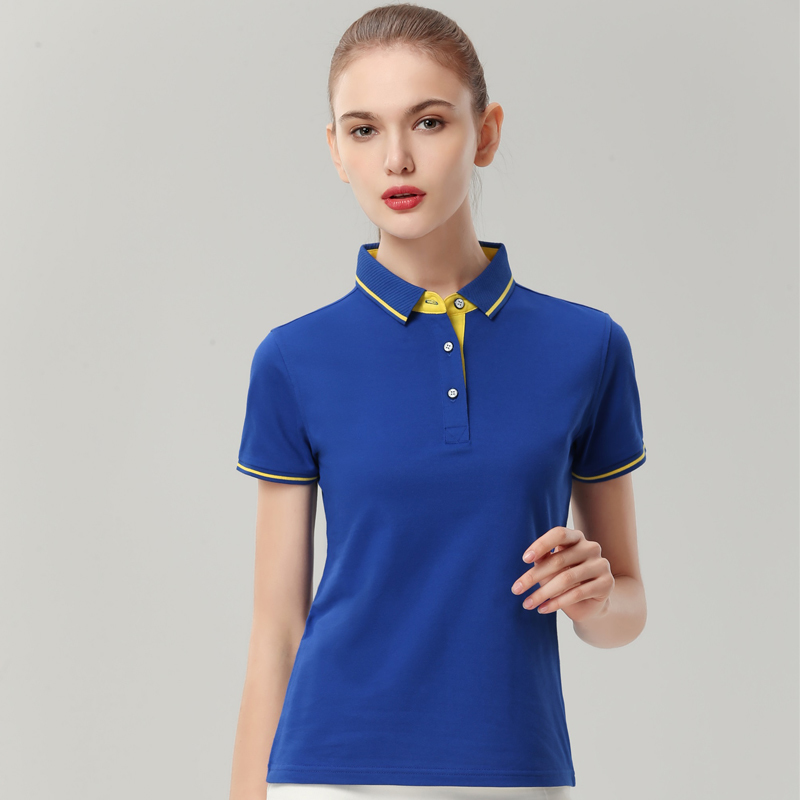 190g40支商务翻领短袖POLO衫女款31-1878女图4