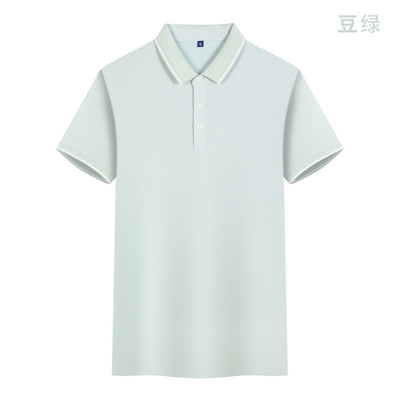 215克六角珠蜂窝棉做A5级抗菌二级领短袖POLO衫GJ22-W2图11
