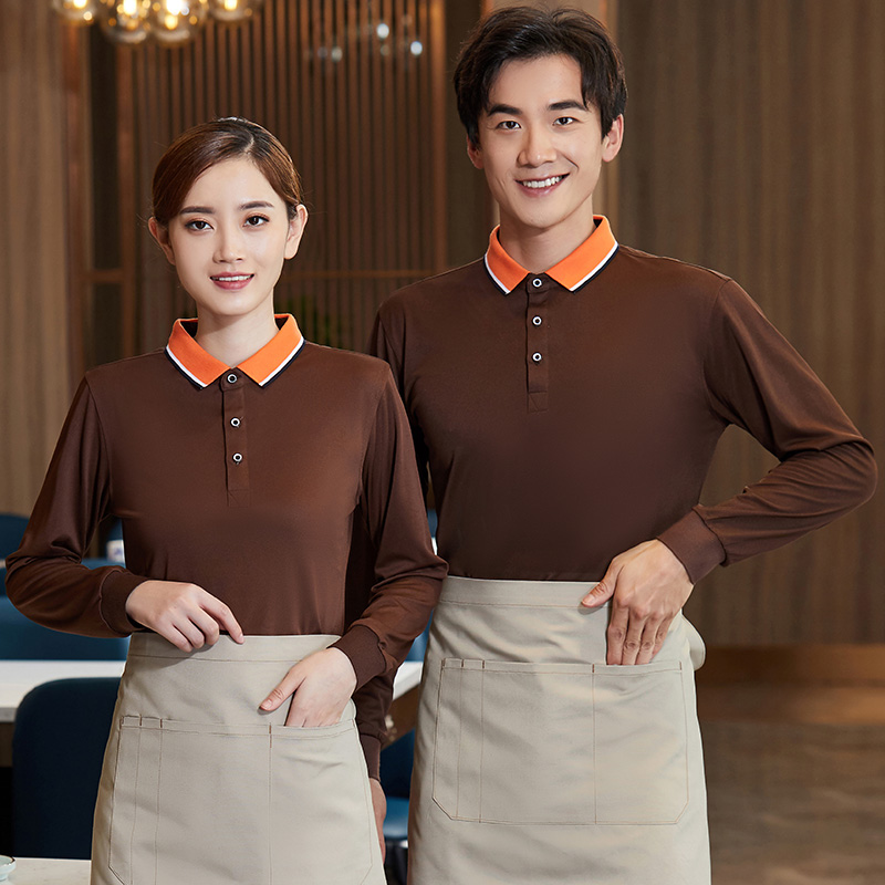 04长袖翻领POLO衫服务员工作服通款H01-2020-59图8