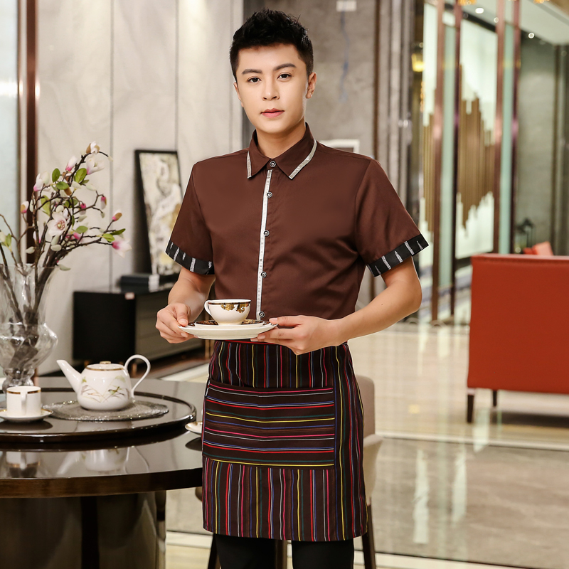 服务员工作服织带衬衣+围裙H19-L021图9