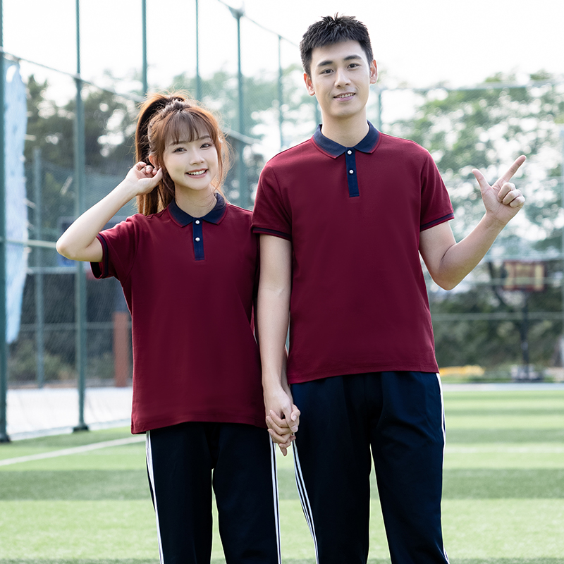 休闲学院风中小学生夏季校服短袖套装两件套KA-1816-2299图3