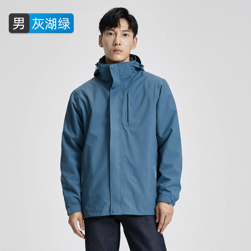 登山服防水防风三合一摇粒绒内胆冲锋衣男款KT2-110841图4