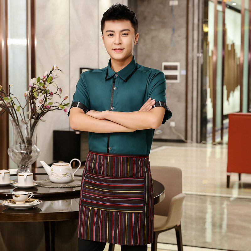 服务员工作服织带衬衣+围裙H19-L021图7