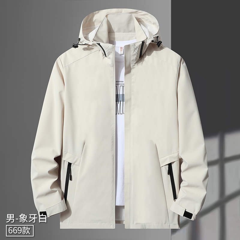 迷彩6边格春秋单层冲锋衣KE2-669迷彩男款图2