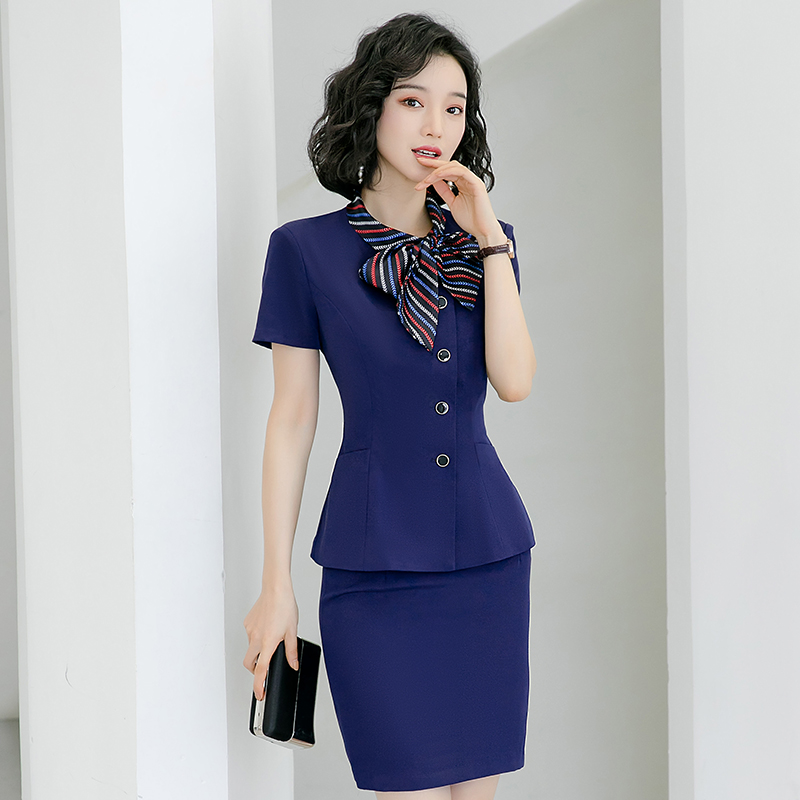 商务修身通勤职业套装女115-878套装图6
