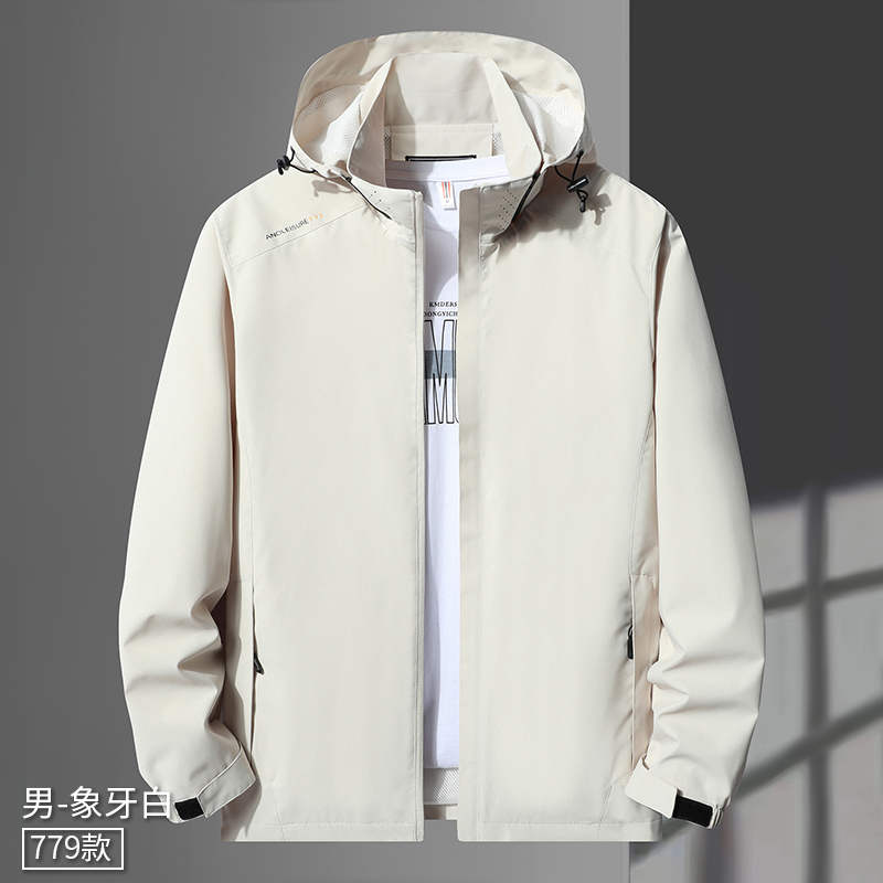 迷彩枫叶春秋单层冲锋衣KE2-779迷彩男款图2
