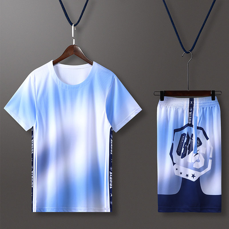170g渐变篮球训练服运动套装GY8-1918图2