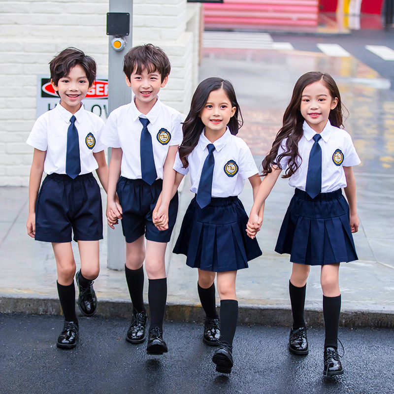 学院风幼儿园园服短袖套装455-8130图2