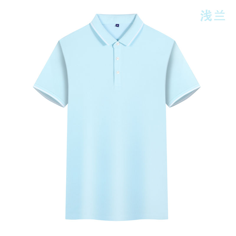 215克六角珠蜂窝棉做A5级抗菌二级领短袖POLO衫GJ22-W2图5