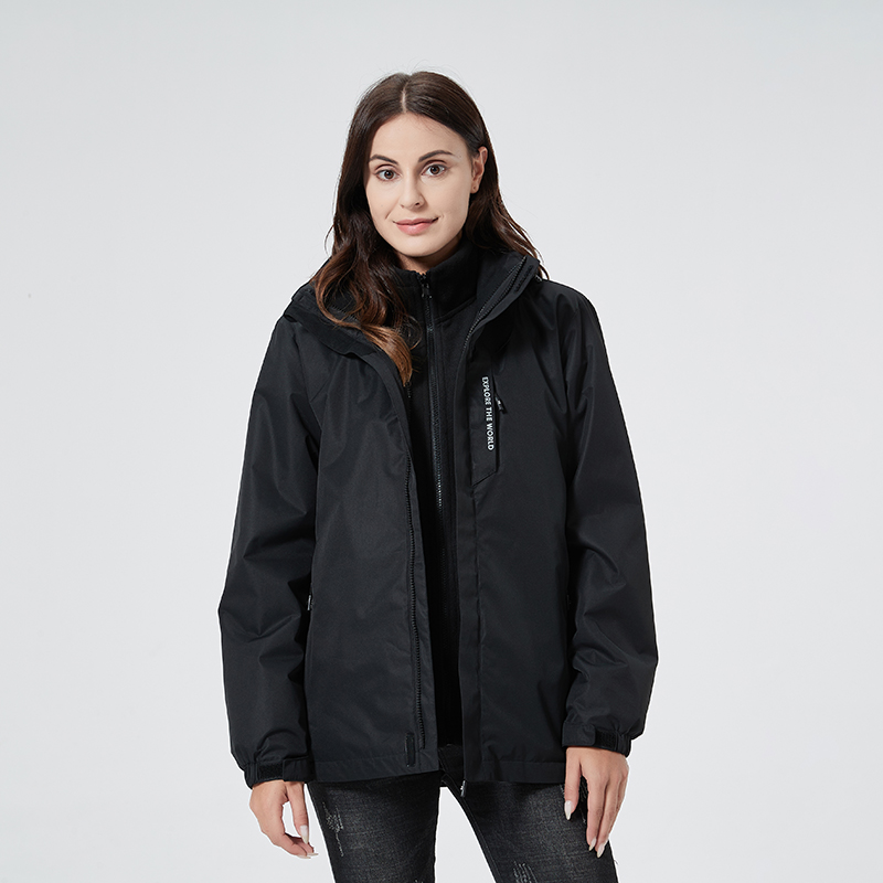 户外软壳衣冲锋衣三合一两件户外套夹克防风防水登山服情侣款KM-SW9970图11