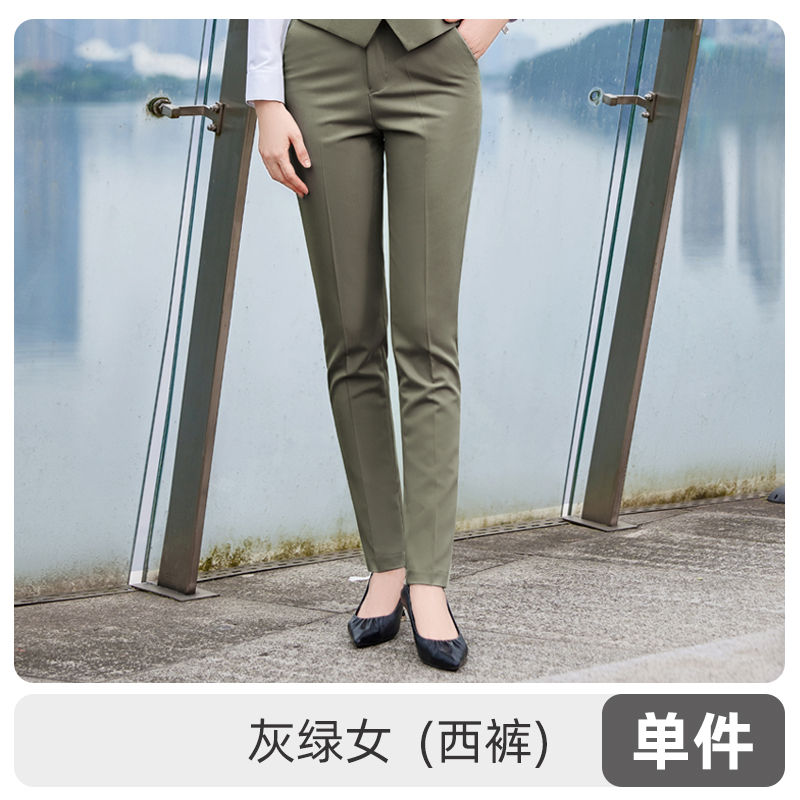 商务职业修身西裤女款81-6697图7