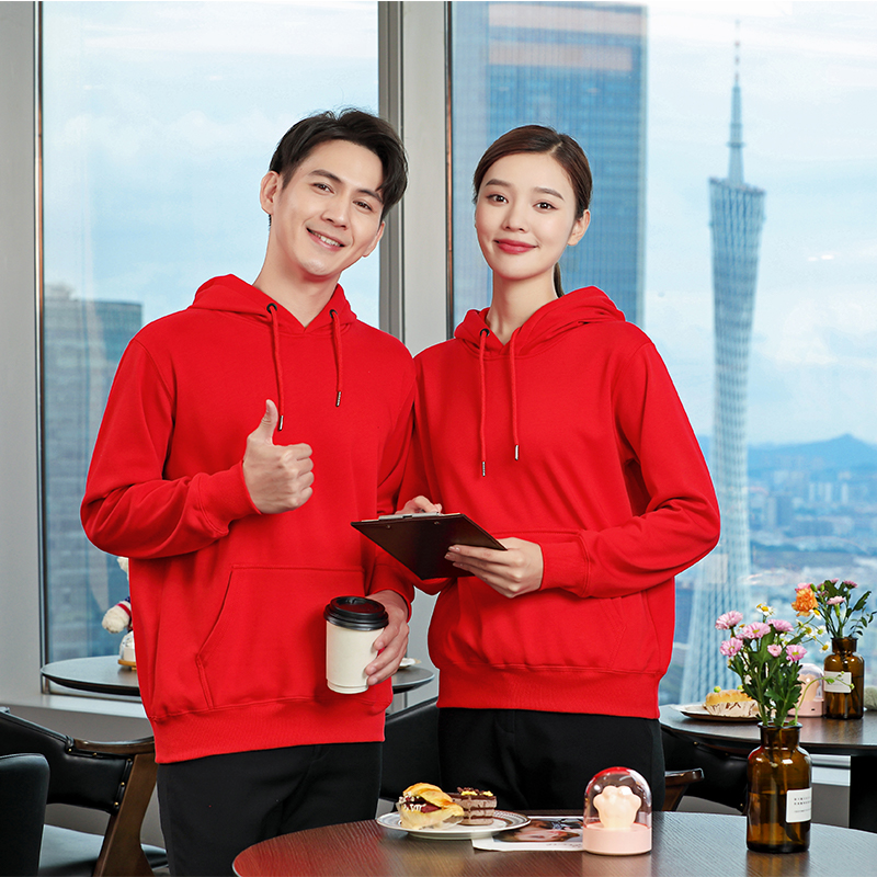 600g复合摇粒绒厚款连帽卫衣通款H17-715图2