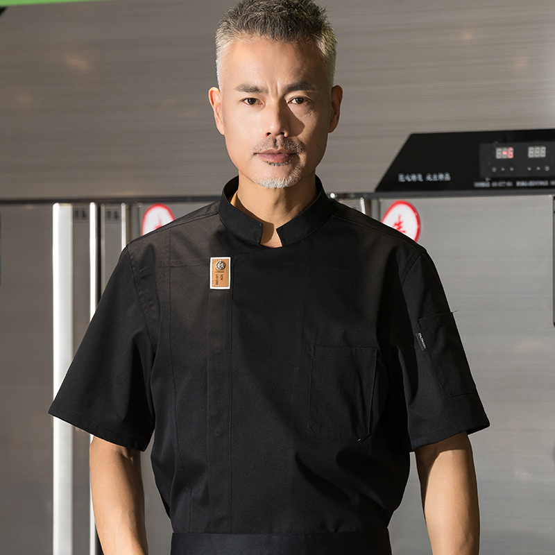 笑脸短袖酒店厨师服上衣H01-22003图2