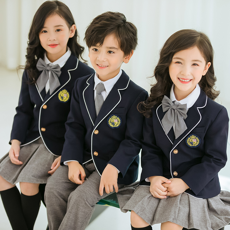 小学生英伦风西装三件套校服168-8820图2