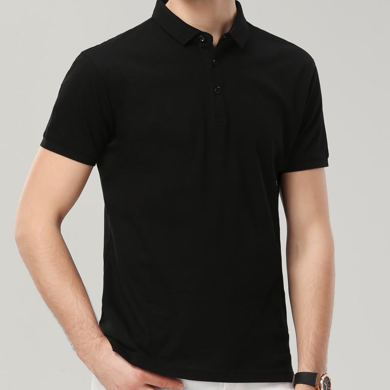 180g60支商务翻领短袖POLO衫通款POLO衫31-1891图6