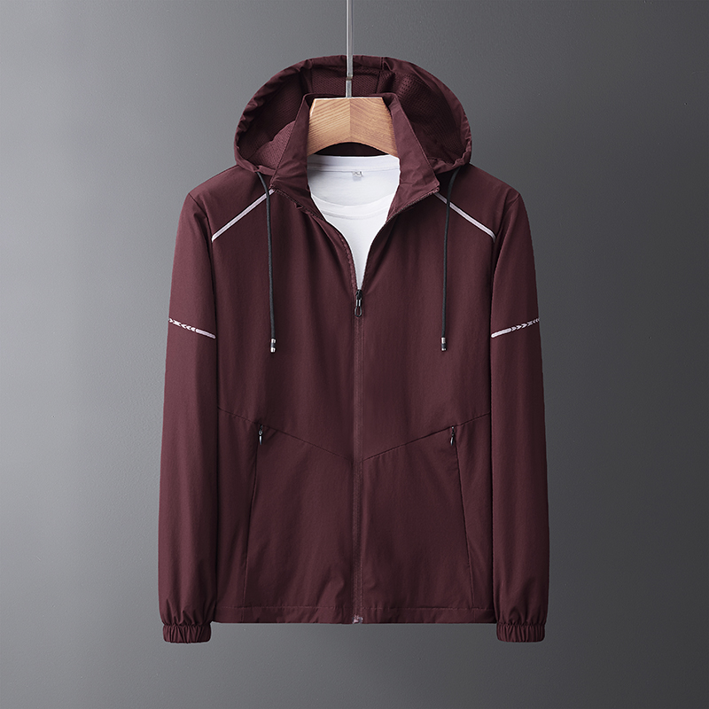 春秋季户外防风防水运动休闲薄款外套透气登山服冲锋衣男款KM-XN2022图3