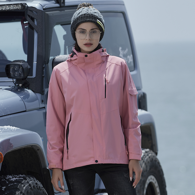 三合一户外抓绒衣内胆两件套登山服冲锋衣情侣款KM-W99001图9