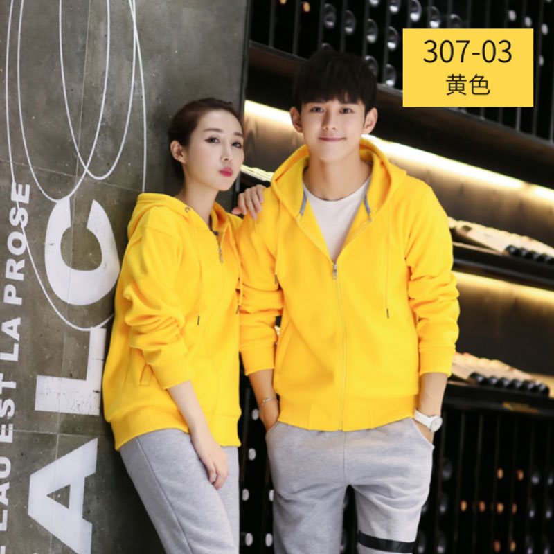 600g32支加厚羊羔绒拉链连帽卫衣W02-307图5