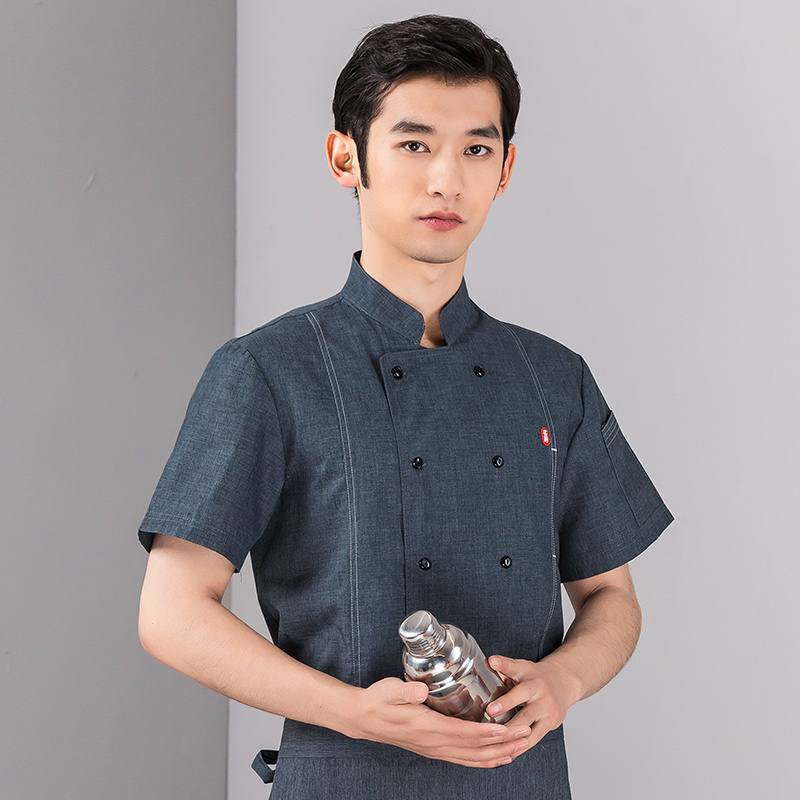 名厨短袖酒店厨师服上衣H01-2022-23图6