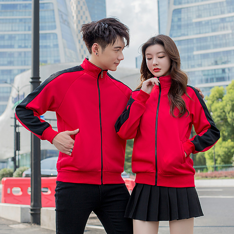 700g韩国绒撞色立领拉链卫衣通款YZ02-2195图7